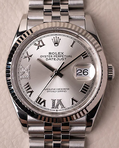 Rolex Datejust 36MM Silver Dial Jubilee Bracelet (126234)