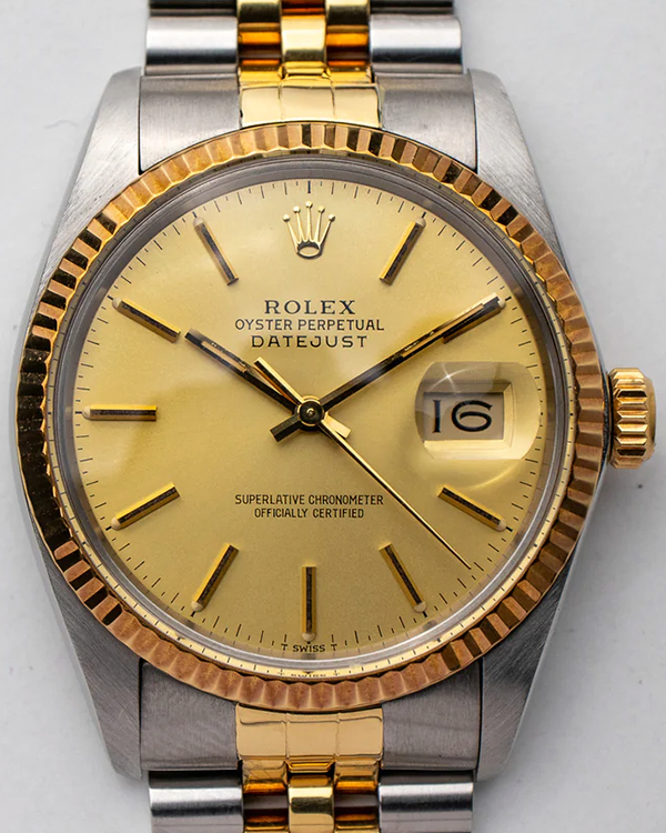 Rolex Datejust 36MM Champagne Dial Two-Tone Jubilee Bracelet (16013)