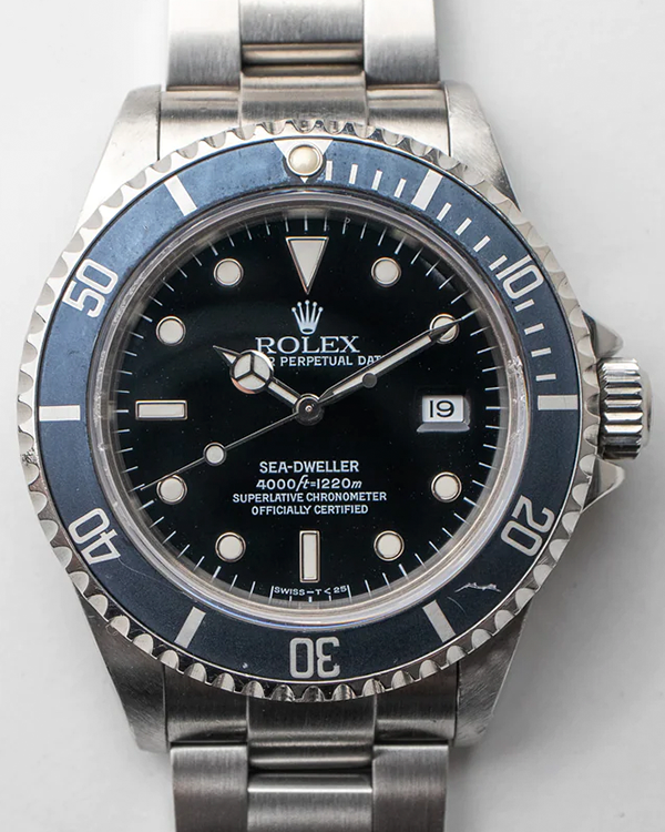 1996 Rolex Sea-Dweller 40X14.5MM Black Dial Steel Bracelet (16600)