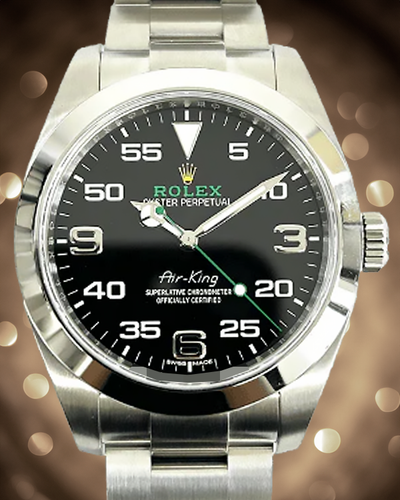 2021 Rolex Air-King 40MM Black Dial Oyster Bracelet (116900)