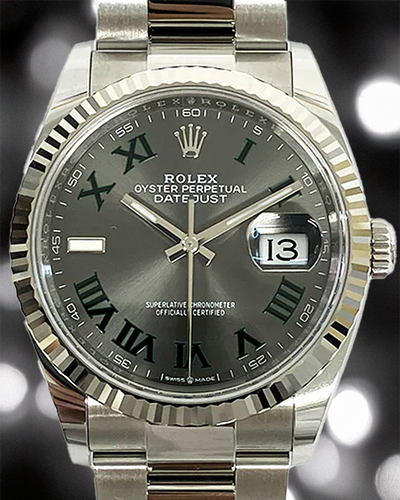 2024 Rolex Datejust "Wimbledon" 36MM Slate Dial Oyster Bracelet (126234)