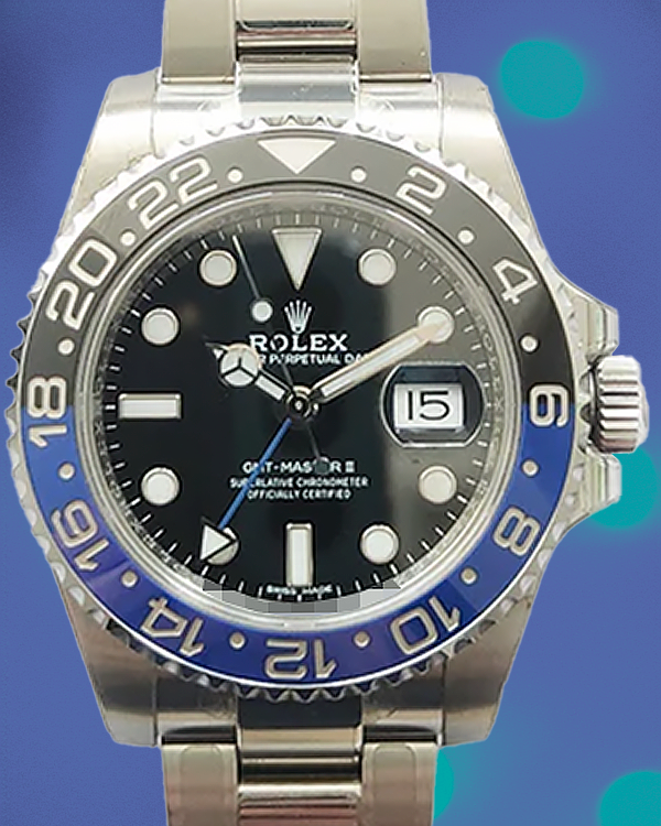 2017 Rolex GMT-Master II "Batman" 40MM Black Dial Oyster Bracelet (116710BLNR)