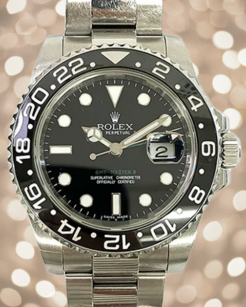 2011 Rolex GMT-Master II 40MM Black Dial Oyster Bracelet (116710LN