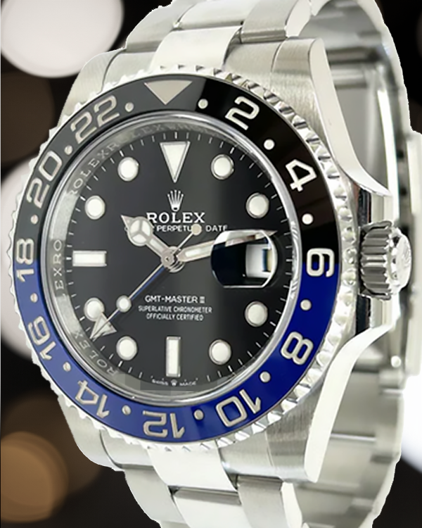 2021 Rolex GMT-Master II "Batman" 40MM Black Dial Oyster Bracelet (126710BLNR)