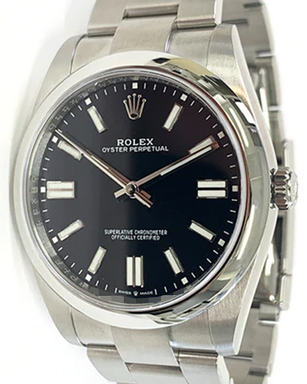 2024 Rolex Oyster Perpetual 41MM Black Dial Oyster Bracelet (124300)