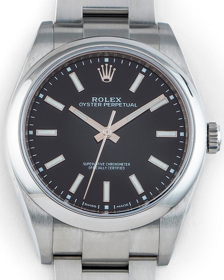 2018 Rolex Oyster Perpetual 39MM Black Dial Oyster Bracelet (114300)