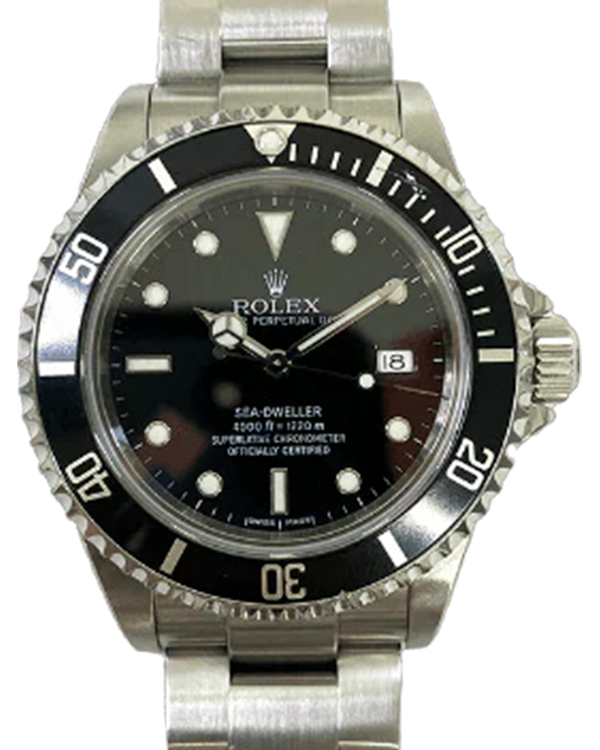 2002 Rolex Sea-Dweller 4000 40MM Black Dial Oyster Bracelet (16600)