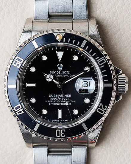 1998 (U Serial) Rolex Submariner Date 40MM Black Dial Steel Bracelet (16610)