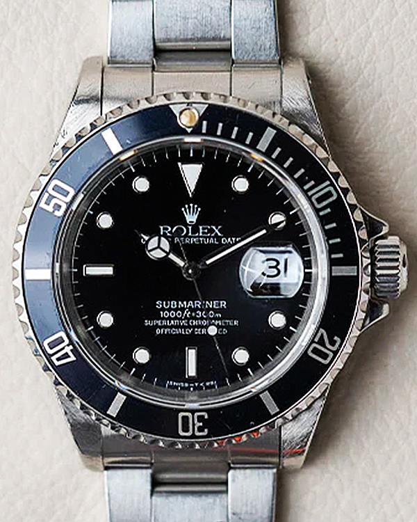 1998 (U Serial) Rolex Submariner Date 40MM Black Dial Steel Bracelet (16610)