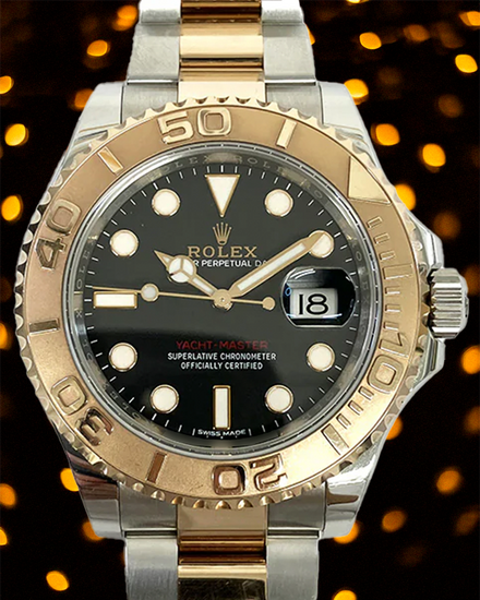 Rolex Yacht-Master 40MM Black Dial Two-Tone Oyster Bracelet (116621)