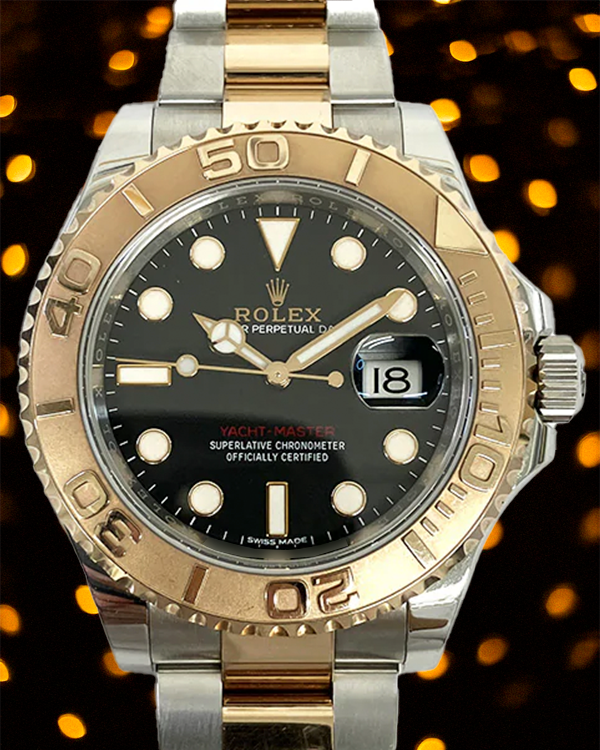 Rolex Yacht-Master 40MM Black Dial Two-Tone Oyster Bracelet (116621)