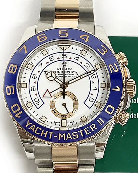 2019 Rolex Yacht-Master II 44MM White Dial Two-Tone Oyster Bracelet (116681)