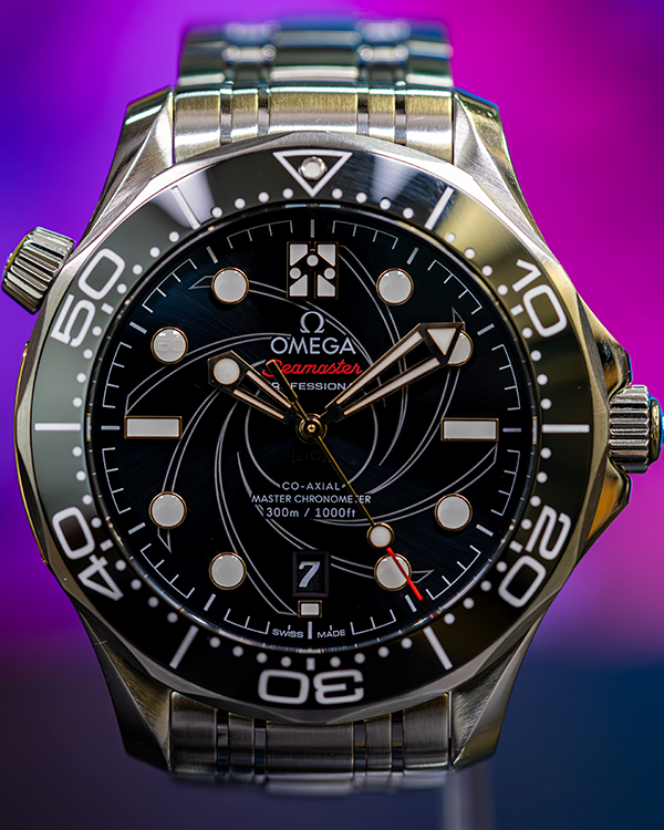 2020 Omega Seamaster Diver 300M "James Bond 50th Anniversary" Limited Edition 42MM Black Dial Steel Bracelet (210.22.42.20.01.004)