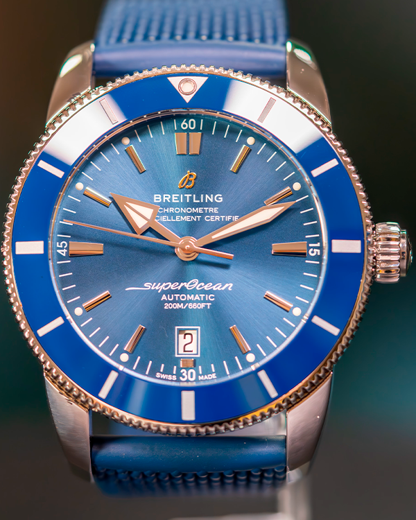 2023 Breitling Superocean Heritage II 46MM Blue Dial Rubber Strap (AB2020161C1S1)