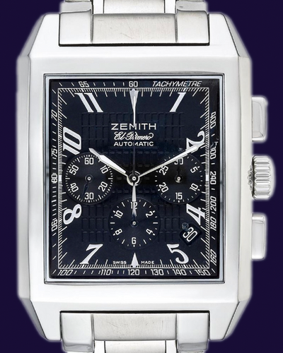 Zenith Grande Port Royal 36MM Black Dial Steel Bracelet (03.0550.400)