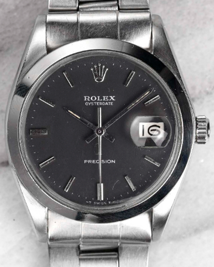 Rolex Oyster Precision 34MM Black Dial Oyster Bracelet (6694)