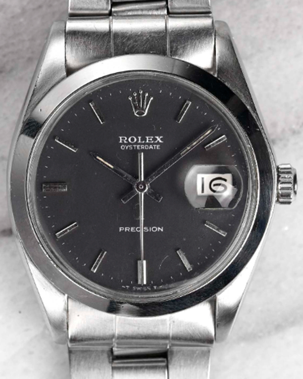 Rolex Oyster Precision 34MM Black Dial Oyster Bracelet (6694)