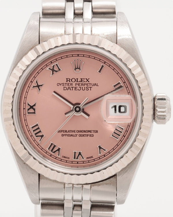 1998 Rolex Lady-Datejust 26MM Pink Dial Jubilee Bracelet (69174)