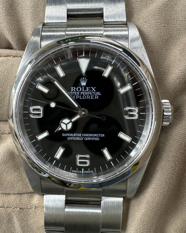 Rolex Explorer 36MM Black Dial Steel Bracelet (114270)