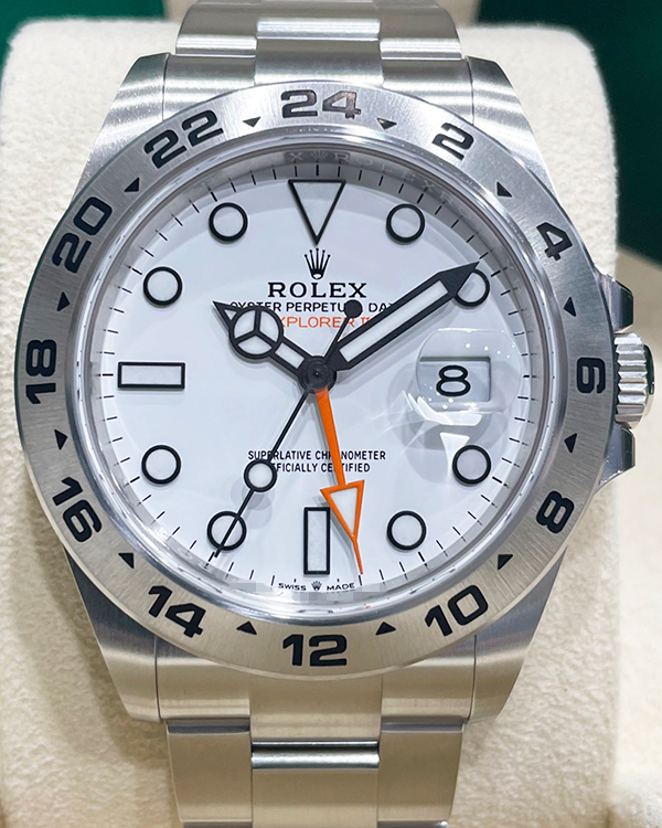 2023 Rolex Explorer II "Polar" 42MM White Dial Oystersteel Bracelet (226570)