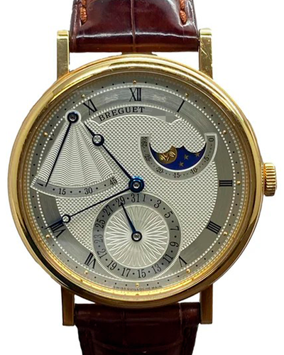 Breguet Classique 39MM Silver Dial Leather Strap (7137BA)