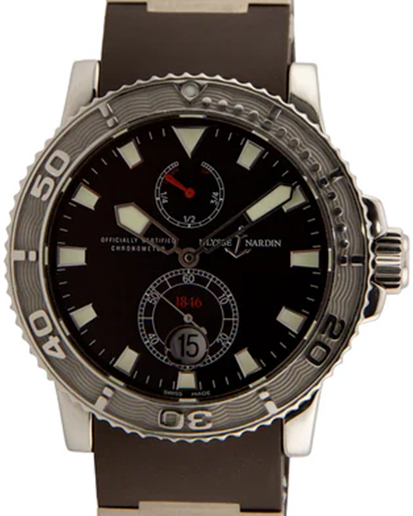 2008 Ulysse Nardin Marine Diver 42MM Brown Dial Rubber Strap (263-33-3/95)