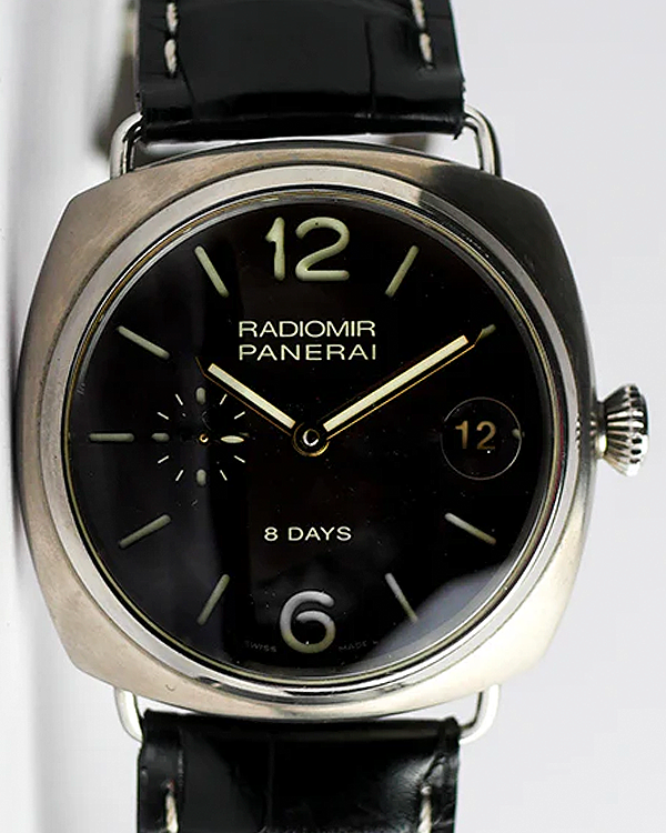 Panerai Radiomir 8 Days 45MM Black Dial Leather Strap (PAM00346)