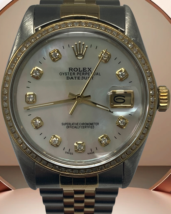 Rolex Datejust 36MM Mother of Pearl Dial Two-Tone Jubilee Bracelet (16233)