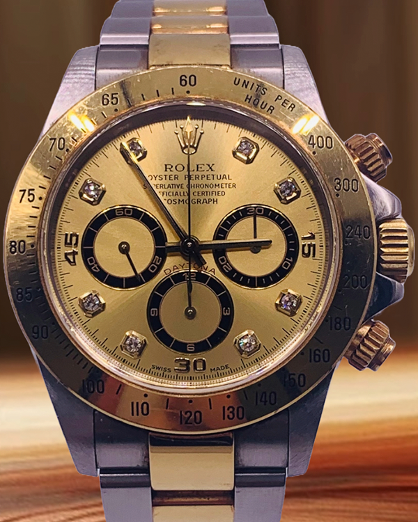 Rolex Cosmograph Daytona 40MM Champagne Dial Two-Tone Oyster Bracelet (16523G)