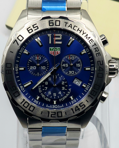 TAG Heuer Formula 1 Chronograph 43MM Quartz Blue Dial Steel Bracelet (CAZ101K.BA0842)