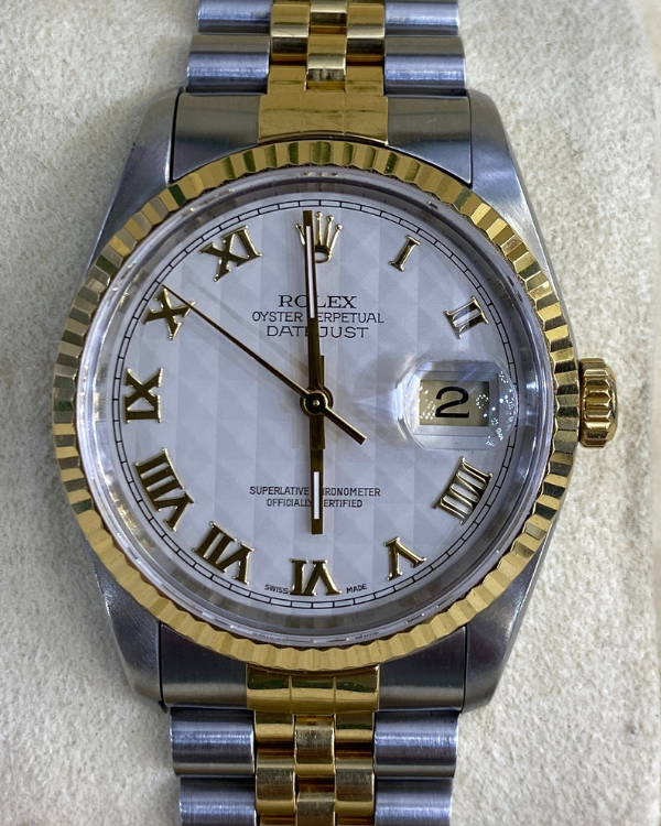 Rolex Datejust 36MM White Dial Jubilee Bracelet (16233)