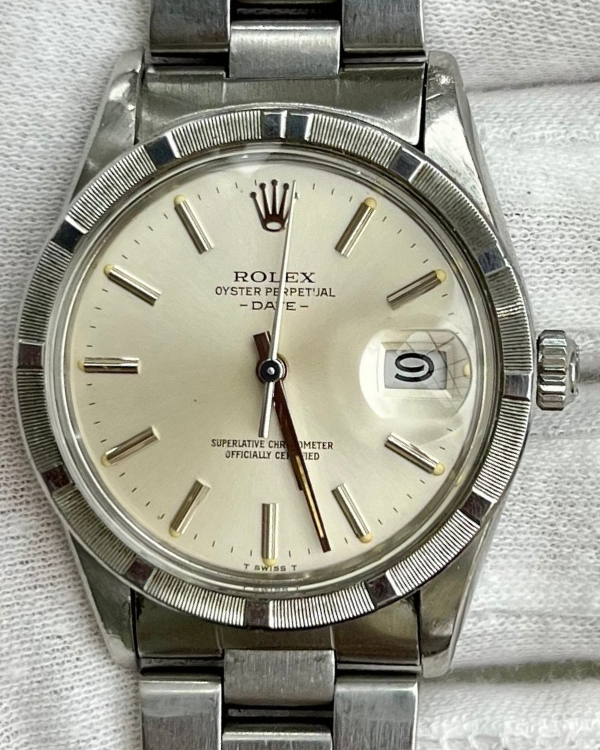 Rolex Oyster Perpetual Date 34MM Steel Silver Dial (15010)