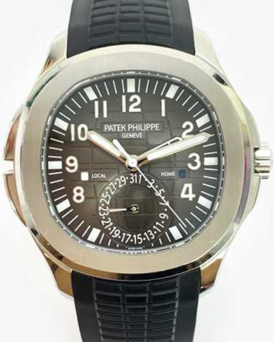 2019 Patek Philippe Aquanaut Travel Time 40MM Black Dial Rubber Strap (5164A-001)