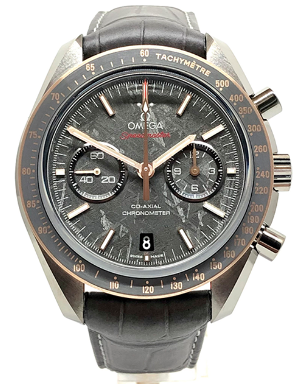 2023 Omega Speedmaster "Grey Side Of The Moon" Moonwatch Meteorite 44.25MM Grey Dial Leather Strap (311.63.44.51.99.001)