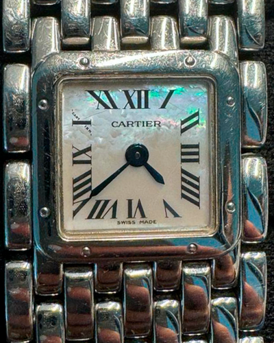 Cartier Panthère Ruban de Cartier 21MM Quartz Mother of Pearl Dial Steel Bracelet (2420)