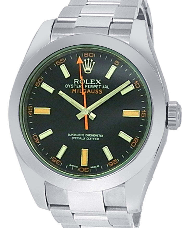 2011 Rolex Milgauss 40MM Steel Black Dial (116400GV)