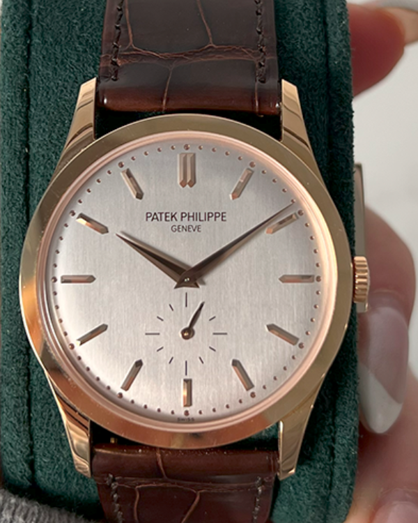 2019 Patek Philippe Calatrava 37MM Silver Dial Leather Strap (5196R-001)