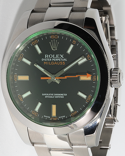 2011 Rolex Milgauss 40MM Black Dial Oyster Bracelet (116400GV)