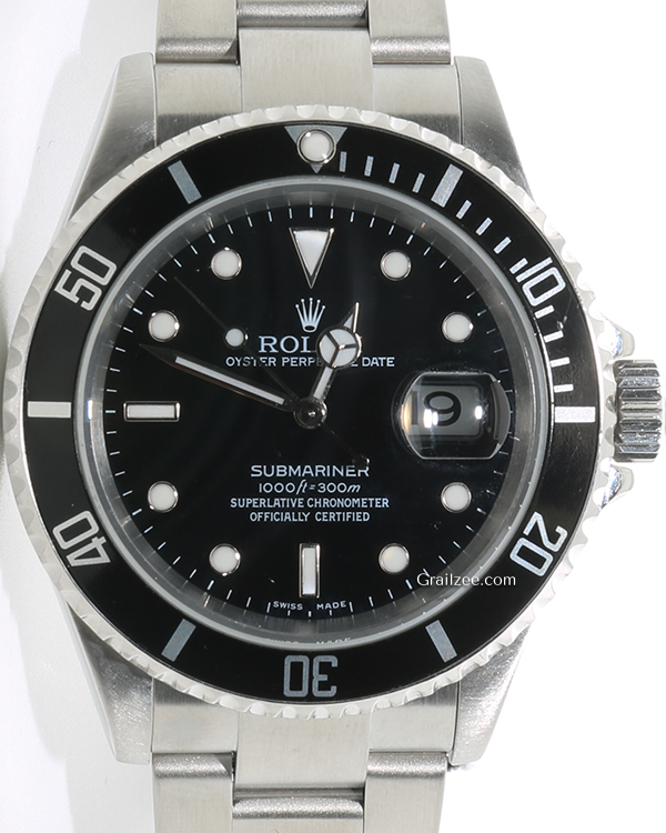 2005 (D Serial) Rolex Submariner Date 40MM Black Dial Oyster Bracelet (16610)