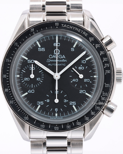 Omega Speedmaster Reduced 39MM Black Dial Steel Bracelet (3510.5)