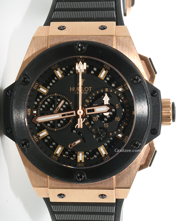 Hublot King Power "Foudroyante Split" Second Chronograph 48MM Black Dial Rubber Strap (715.PX.1128.RX)