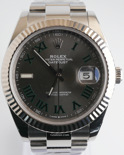 2020 Rolex Datejust "Wimbledon" 41MM Slate Dial Oyster Bracelet (126334)