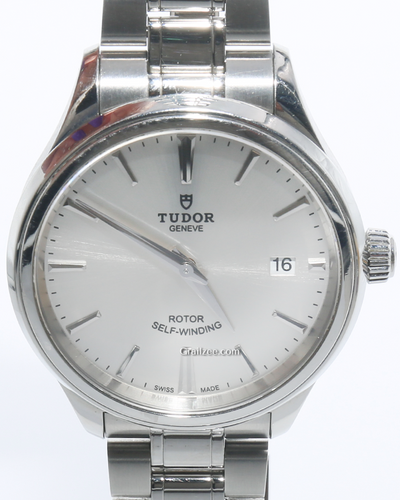 Tudor Style 38MM Silver Dial Steel Bracelet (12500)