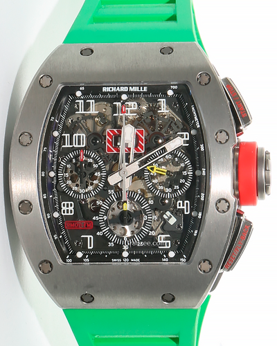 Richard Mille RM 011 "Felipe Massa" 50MM Skeleton Dial Rubber Strap (RM011)