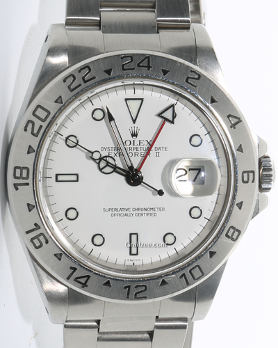 2000 Rolex Explorer II "Polar" 40MM White Dial Oyster Bracelet (16570)