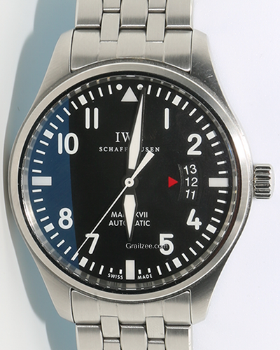 IWC Schaffhausen Pilot Mark XVII 41MM Black Dial Steel Bracelet (IW326504)