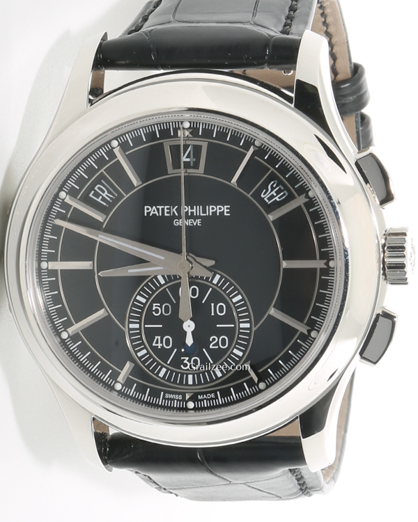 Patek Philippe Grand Complications 42MM Black Dial Leather Strap (5905P-010)