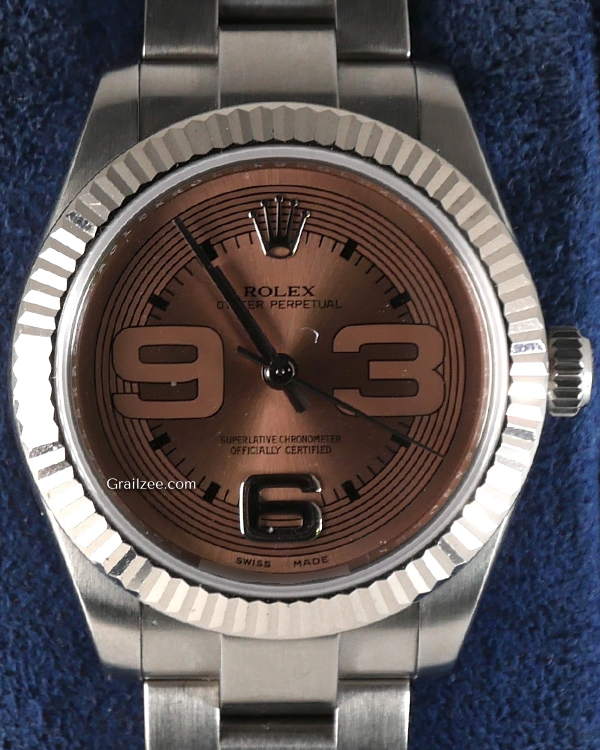 2008 Rolex Oyster Perpetual 31MM Salmon Dial Oyster Bracelet (177234)