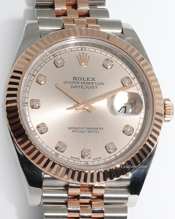 2017 Rolex Datejust 41MM Sundust Dial Two-Tone Jubilee Yellow Gold Bracelet (126331)