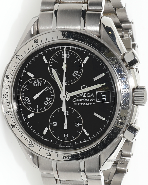 Omega Speedmaster Date 39MM Black Dial Steel Bracelet (3513.50.00)